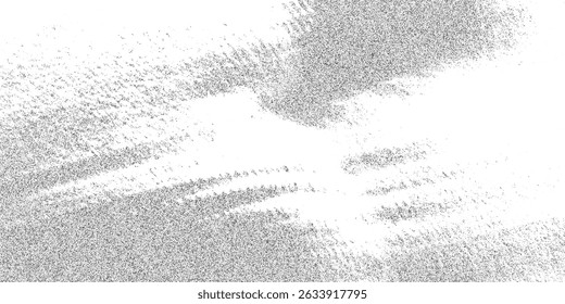 Diagonal speckled texture of digital dust and scattered particles. Grainy noise with layered glitch distortion. Vector illustration