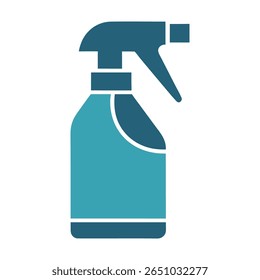 Diagonal Spray Bottle Icon for Cleaning Minimalist Style