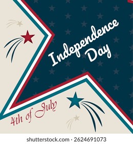 Diagonal stars patriotic design. Vector illustration