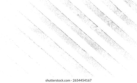 Diagonale Streifen farbige Textur Hintergrund mit Staubeffekt. Minimales schwarzes abstraktes Ritzmuster für Design- und Overlay-Elemente.
