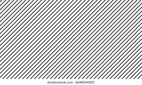 Padrão de tarja diagonal - linhas finas pretas no plano de fundo branco Design contínuo - Textura abstrata mínima para papel de parede, tecido, impressão, Web, gráficos modernos e layouts geométricos
