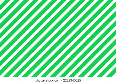 Diagonal Stripe Pattern Green and White