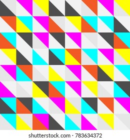 Diagonal stripe pattern vector abstract seamless pattern with colorful stripes.