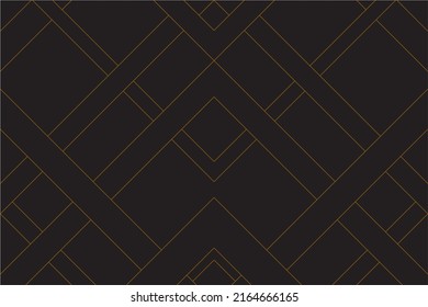 Diagonal stripe of pattern vector. Design gold on black backgroud. Design print for illustration, texture, wallpaper, background. Set 8