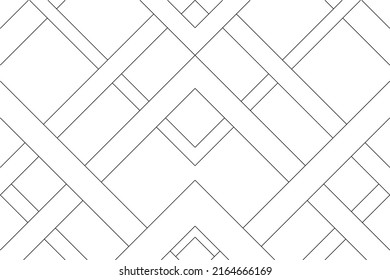 Diagonal stripe of pattern vector. Design black on white backgroud. Design print for illustration, texture, wallpaper, background. Set 7