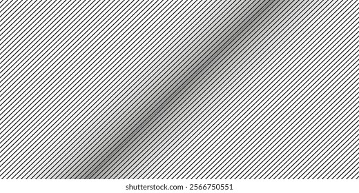 Diagonal stripe seamless pattern. Geometric classic black and white thin line background.