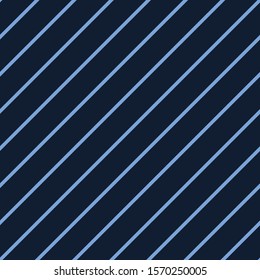 Diagonal Stripe Texture. Denim Indigo Blue Regular Tone on Tone. Masculine Regular Lines Seamless Pattern Swatch Background. Dark Navy Minimalistic Geometric Repeat Tile Vector. EPS10 