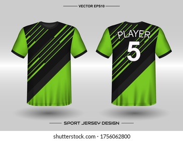 Diagonal stripe T-shirt sport vector design template, Soccer jersey mockup for football club. uniform front and back view. Clothing Men adult. Can use for printing, branding logo team, squad, match event, tournament