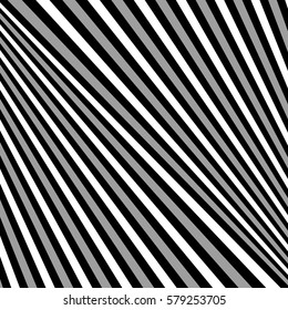 Diagonal striped illustration. Repeated color lines on white background. Surface pattern design with linear ornament. Disco lights motif. Stripes wallpaper. Digital paper for web designing. Vector art