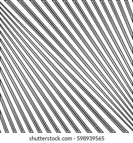 Diagonal striped illustration. Repeated color lines on white background. Surface pattern design with linear ornament. Disco lights motif. Stripes wallpaper. Digital paper for web designing. Vector art