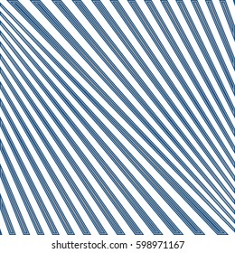 Diagonal striped illustration. Repeated color lines on white background. Surface pattern design with linear ornament. Disco lights motif. Stripes wallpaper. Digital paper for web designing. Vector art