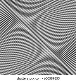 Diagonal striped illustration. Repeated color lines on white background. Surface pattern design with linear ornament. Disco lights motif. Stripes wallpaper. Digital paper for web designing. Vector art