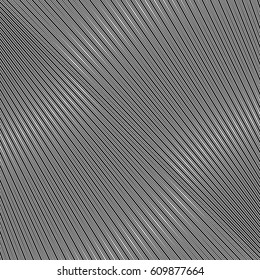 Diagonal striped illustration. Repeated color lines on white background. Surface pattern design with linear ornament. Disco lights motif. Stripes wallpaper. Digital paper for web designing. Vector art
