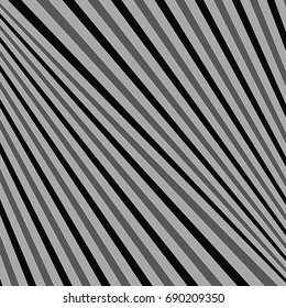 Diagonal striped illustration. Repeated color slanted lines background. Surface pattern design with linear ornament. Colorless disco lights motif. Stripes wallpaper. Angle rays. Pinstripes vector art.