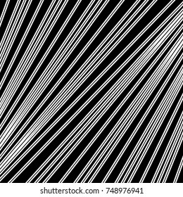 Diagonal striped illustration. Repeated color slanted lines background. Surface pattern design with linear ornament. Colorless disco lights motif. Stripes wallpaper. Angle rays. Pinstripes vector art.