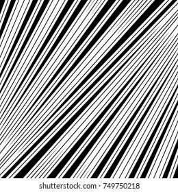 Diagonal striped illustration. Repeated color slanted lines background. Surface pattern design with linear ornament. Colorless disco lights motif. Stripes wallpaper. Angle rays. Pinstripes vector art.
