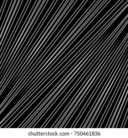 Diagonal striped illustration. Repeated color slanted lines background. Surface pattern design with linear ornament. Colorless disco lights motif. Stripes wallpaper. Angle rays. Pinstripes vector art.