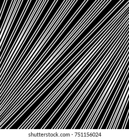 Diagonal striped illustration. Repeated color slanted lines background. Surface pattern design with linear ornament. Colorless disco lights motif. Stripes wallpaper. Angle rays. Pinstripes vector art.