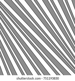 Diagonal striped illustration. Repeated color slanted lines background. Surface pattern design with linear ornament. Colorless disco lights motif. Stripes wallpaper. Angle rays. Pinstripes vector art.