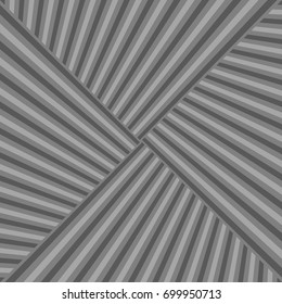 Diagonal striped illustration. Repeated grey slanted lines background. Surface pattern design with linear ornament. Colorless disco lights motif. Stripes wallpaper. Angle rays. Pinstripes vector art.