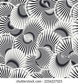 Diagonal striped illustration. Repeated lines background. Seamless pattern design. Linear ornament. Disco lights motif. Stripes wallpaper. Digital paper. Web designing. Vector art. Abstract work