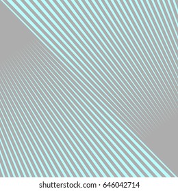 Diagonal striped illustration. Repeated sea blue lines on grey background. Surface pattern design with linear ornament. Stripes wallpaper. Digital paper for web designing. Vector.