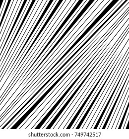Diagonal striped illustration. Repeated slanted lines background. Surface pattern design with linear ornament. Colorless disco lights motif. Stripes wallpaper. Angle rays. Pinstripes vector art.