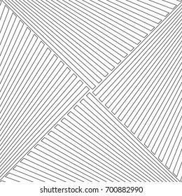 Diagonal striped illustration. Repeated white slanted lines on black background. Surface pattern design with linear ornament. Disco lights motif. Stripes wallpaper. Angle rays. Pinstripes vector art