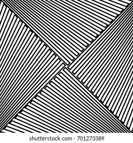 Diagonal striped illustration. Repeated white slanted lines on black background. Surface pattern design with linear ornament. Disco lights motif. Stripes wallpaper. Angle rays. Pinstripes vector art