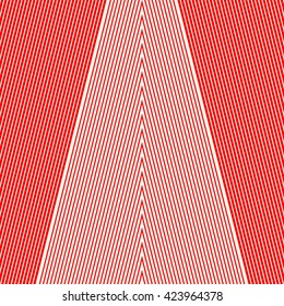 Diagonal striped red pattern. Abstract repeated straight fat and thin lines texture background. Vector illustration