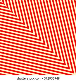 Diagonal striped red white pattern. Abstract repeat straight lines texture background. Vector illustration