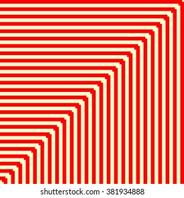 Diagonal striped red white pattern. Abstract repeat straight lines texture background. Vector illustration