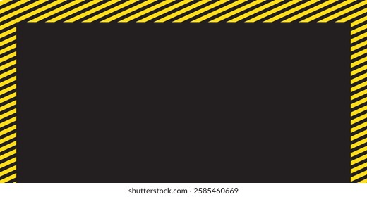 Diagonal stripes background.  warning striped background, yellow and black stripes on the diagonal, danger vector template sign background, danger sign, Danger area mark, line danger stripe. 1176