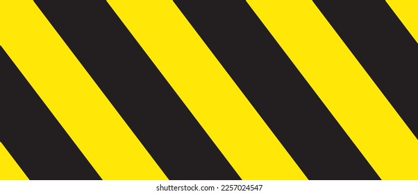 Diagonal stripes background. Yellow and black lines pattern for road warning and wallpaper template. Realistic lines with repeat stripes texture. Simple geometric stripes background. Pattern vector