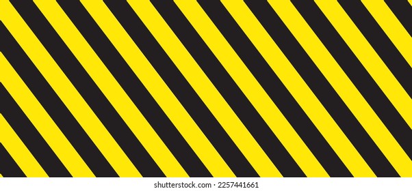 Diagonal stripes background. Yellow and black lines pattern for road warning and wallpaper template. Realistic lines with repeat stripes texture. Simple geometric stripes background. Pattern vector