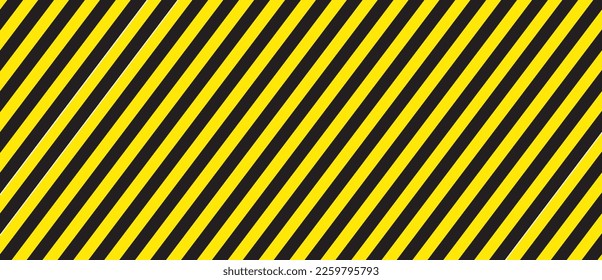 Diagonal stripes background. Yellow and black lines pattern for road warning and wallpaper template. Realistic lines with repeat stripes texture. Simple geometric stripes background. Pattern vector