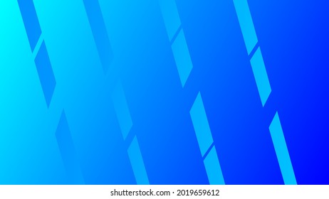 Diagonal Stripes on Light Blue Background. Neon Glowing Abstract Blue Background. Vector Eps 10.