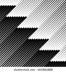 Diagonal stripes ornate. Lines pattern. Striped image. Linear background. Strokes ornament. Abstract wallpaper. Modern halftone backdrop. Digital paper, web design, textile print, vector artwork.