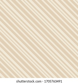 Diagonal stripes pattern. Simple vector seamless texture with thin inclined lines. Abstract minimalist geometric striped background. Subtle ornament in beige shades. Repeat design for wallpaper, cloth
