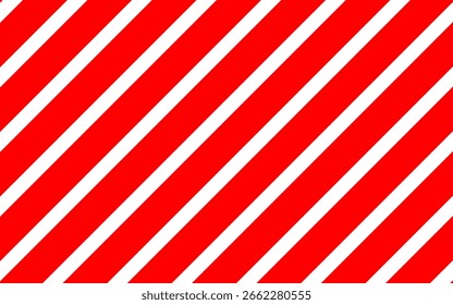 Rayas Diagonales Rojo Blanco. Patrón de rayas diagonales en rojo y blanco, perfecto para fondos dinámicos o diseños con temas de advertencia.