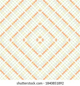 Rayas diagonales rhombus rejilla delicado vector patrón sin fisuras. Superponer líneas en forma hombus forma textura. Bandas de impresión textil a cuadros. Las coloridas líneas a cuadros adornan interminables.