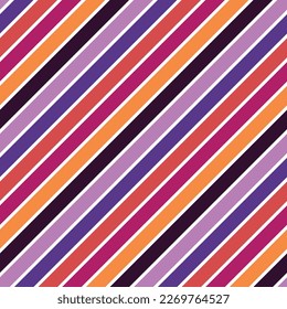 Rayas diagonales Patrón sin soldadura - Diseño de patrones repetitivos a rayas coloreadas y brillantes