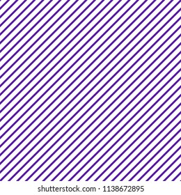 Diagonal Stripes Seamless Pattern - Thin purple diagonal stripes on white background