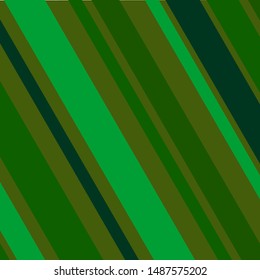 Diagonal stripes unevenly distributed across a green background vector. Simple fall, autumn color background. 