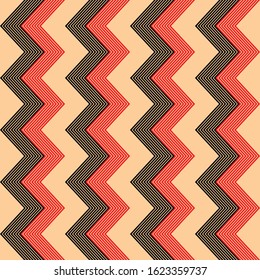 diagonal strips in a zigzag. geometric seamless pattern