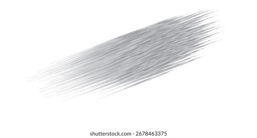 Ein diagonaler Strich mit Bleistift, mit strukturierten Linien und subtiler Schattierung von dunkel bis hellgrau.