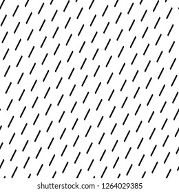 Diagonal strokes pattern. Lines ornament. Dashes motif. Hatches background. Dashed wallpaper. Bars image. Linear backdrop. Digital paper, web design, textile print, abstract. Seamless vector