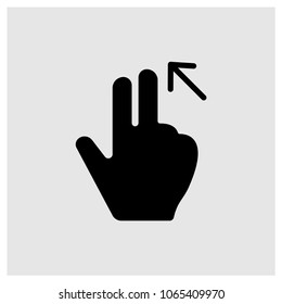 Diagonal swipe icon, vector, flat symbol for web