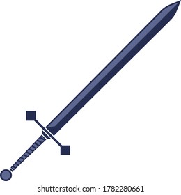 Diagonal sword, logo, icon, symbol