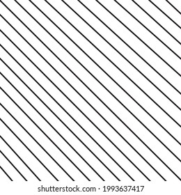 Diagonal thin black line vector pattern. Minimalist black doodle adns scribble seamless background. Stripes, outline and print monochrome.